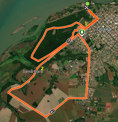 Mapa do Trajeto Curto